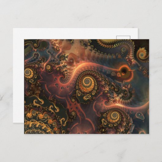 Fractals-Terra Vortex Briefkaart (Voorkant / Achterkant)