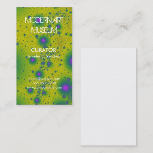 Fractals Visitekaartje (Voorkant / Achterkant)