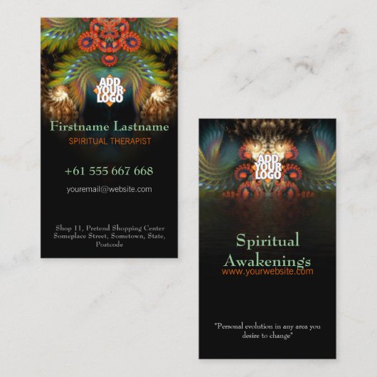 FractalSpirit Wings i2.0v Visitekaartje (Voorkant / Achterkant)