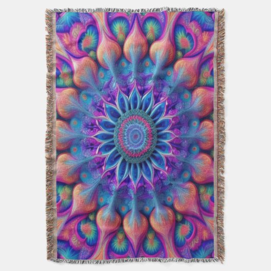 Fractalwave Deken (Voorkant Verticaal)