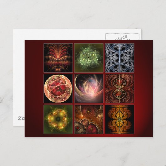 Fractalworld Briefkaart (Voorkant / Achterkant)