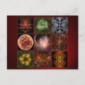 Fractalworld Briefkaart (Voorkant)