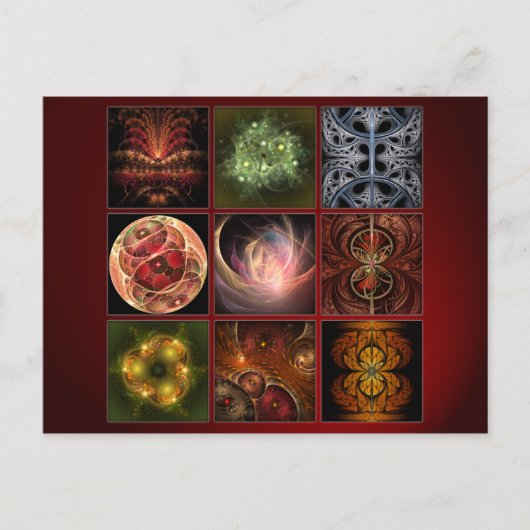 Fractalworld Briefkaart (Voorkant)