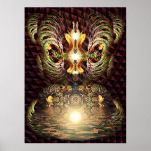 Fractapond Psychedelic Vision Poster