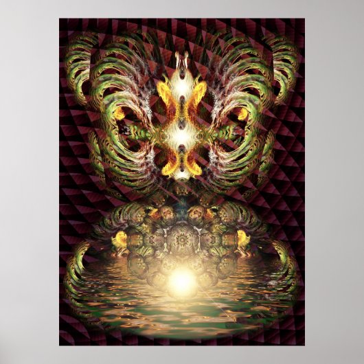 Fractapond Psychedelic Vision Poster (Voorkant)