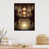 Fractapond Psychedelic Vision Poster (Keuken)
