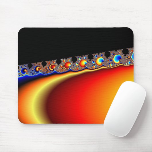 Fractaziatische ringen - Fractal Muismat (Met muis)