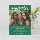 Fractie Afstuderen Groen - Gezamenlijke foto Kaart (Staand voorkant)