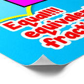 Fracties {Poster Wiskunde/Anker Grafiek} Poster (Hoek)