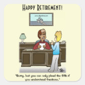 Fracties Vierkante Sticker (Voorkant)