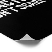 Fractions Dont Scare Me _ Funny Math Teacher  Poster (Hoek)