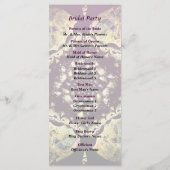 Fractrals - Perzisch Floral Motif Wedding Programm Programmakaart (Achterkant)