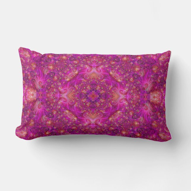 Fractueel Fuschia Pillow Kussen (Voorkant)