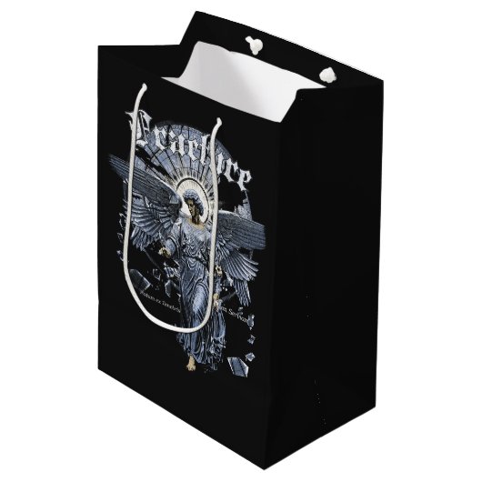 Fracture - Gothic Streetwear Design Medium Cadeauzakje (Voorkant Gekanteld)