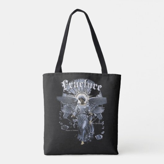 Fracture - Gothic Streetwear Design Tote Bag (Achterkant)