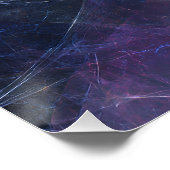 Fractured Face Neon Threads Cosmic Portrait Perfect Poster (Hoek)