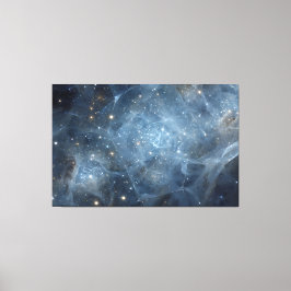 Fractured Nebula Starfield Cosmic Geometry Canvas Afdruk