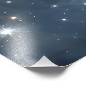 Fractured Nebula Starfield Cosmic Geometry Foto Afdruk (Hoek)