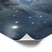 Fractured Nebula Starfield Cosmic Geometry Perfect Poster (Hoek)