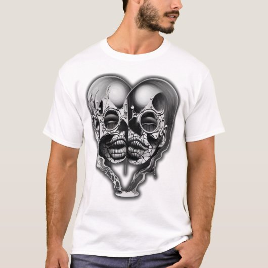 "Fractured Reflections of Love" T-shirt (Voorkant)