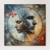 Fractured Reflections – Surrealistische puzzel Legpuzzel (Verticaal)