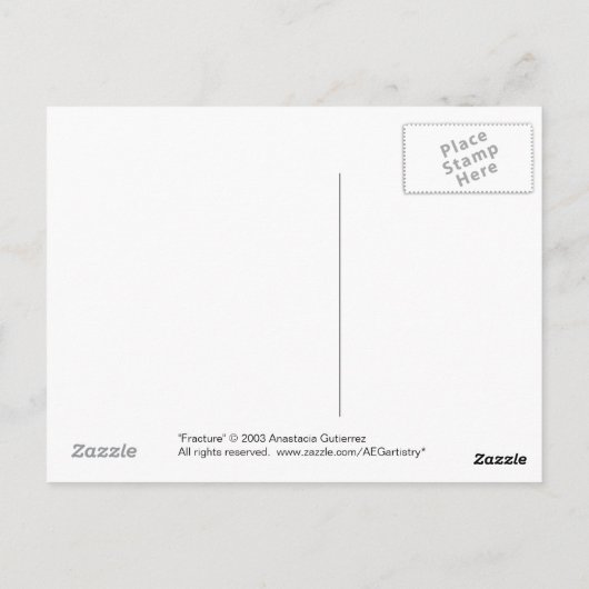 Fractuur Briefkaart (Achterkant)