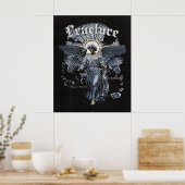 Fractuur - Gotische Streetwear Design Poster (Keuken)