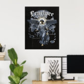 Fractuur - Gotische Streetwear Design Poster (Thuiskantoor)