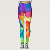 Fractuur Rainbow  Womens Leggings Yoga Pants (Voorkant)