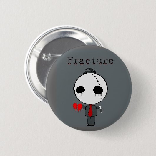 Fractuur Ronde Button 5,7 Cm (Voorkant /achterkant)