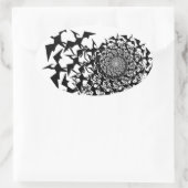 Fractyl Pterodactyl Ovale Sticker (Tas)