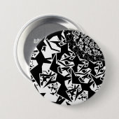 Fractyl Pterodactyl Ronde Button 7,6 Cm (Voorkant /achterkant)