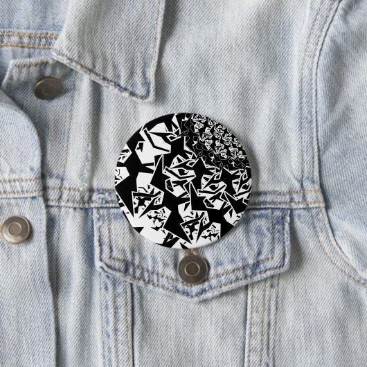 Fractyl Pterodactyl Ronde Button 7,6 Cm (In situ)