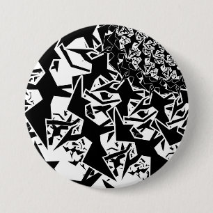 Fractyl Pterodactyl Ronde Button 7,6 Cm