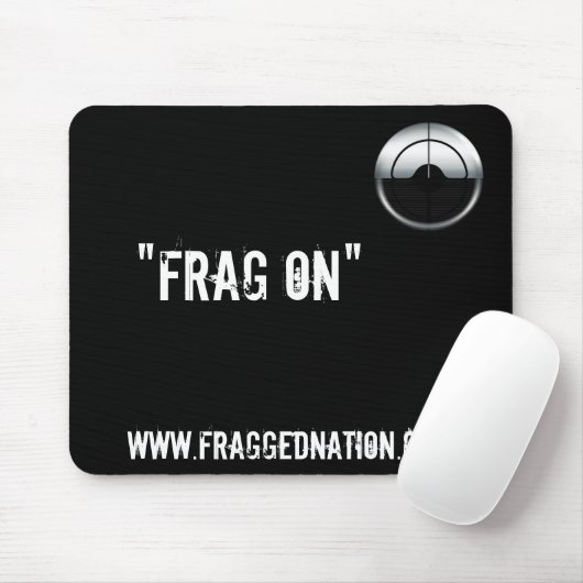 FraggedNation.com-kader op muis Muismat (Met muis)
