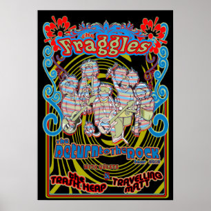 Fraggles keren terug naar de rocktour poster