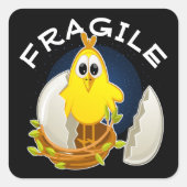 FRAGIEKE SQUARE STICKER (Voorkant)