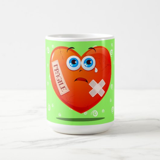 Fragiel hart, grappig moeras koffiemok (Center)