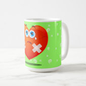 Fragiel hart, grappig moeras koffiemok (Voorkant rechts)