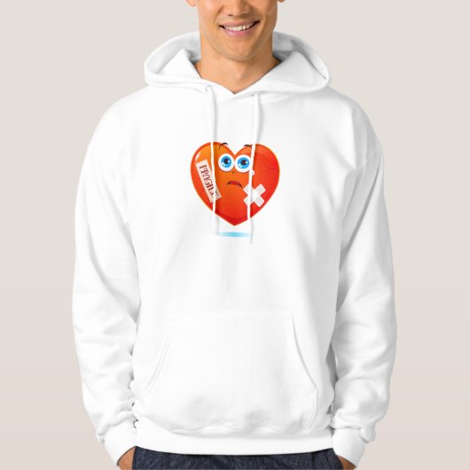 Fragiel hart hoodie (Voorkant)