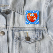 Fragiel hart, knop vierkante button 5,1 cm (In situ)