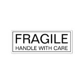 Fragiel Houten Stempel Handle With Care voor Breek (Gestempeld)