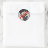 Fragiel Ronde Sticker (Tas)