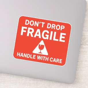 Fragiel Verzorgd Afhandelen Verzendlabel Ontwerp Sticker