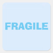 Fragiel Vierkante Sticker (Voorkant)
