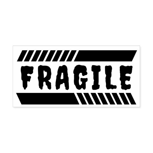 Fragiele aangepaste rubberen stempel (Afrduk)