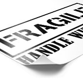 Fragiele handgreep met zorg Foto Vergroting Foto Afdruk (Hoek)