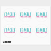 Fragiele handgreep met zorg - Small Business Stick Ronde Sticker (Vel)