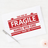 Fragiele Label Rode Pijlen Verzending Waarschuwing (Envelop)