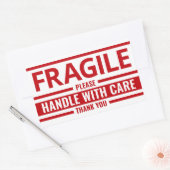 Fragiele Label Rood Wit Verzending Waarschuwing St (Envelop)